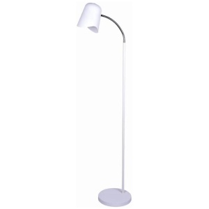 PASTEL Floor Lamp ES Matte White Ellipse H1545mm Adjustable with Wave Edge