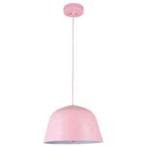 PASTEL Pendant Lamp Light Interior ES Matte Pink Angled Dome OD250mm
