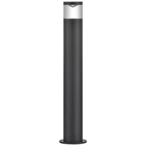 PHARE Garden Bollard Light GU10 Round Black IP54 H445mm Low Glare