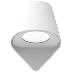 PIL Wall Light Surface Mounted GU10 Cone White IP44 Opal Diffuser