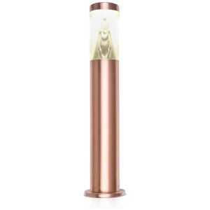 PORTUS Garden Bollard Light 6W Round Copper 3000K IP67 H500mm Anti-Glare 620LM