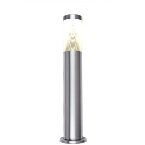 PORTUS Garden Bollard Light 6W Round Stainless Steel 316 3000K IP67 H500mm Anti Glare 620LM