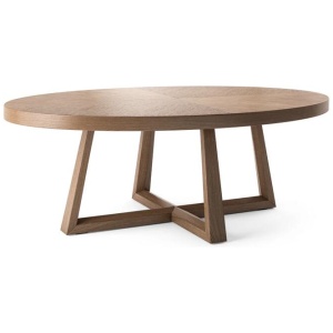 Parc Coffee Table Buff Brown Oak Wood