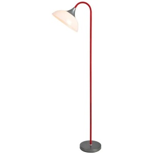 Park Modern Elegant Free Standing Reading Light Floor Lamp - Red