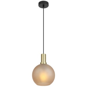 Patino Modern Pendant Hanging Lamp Light Glass Metal Amber Matte