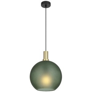 Patino Modern Pendant Hanging Lamp Light Glass Metal Green Matte