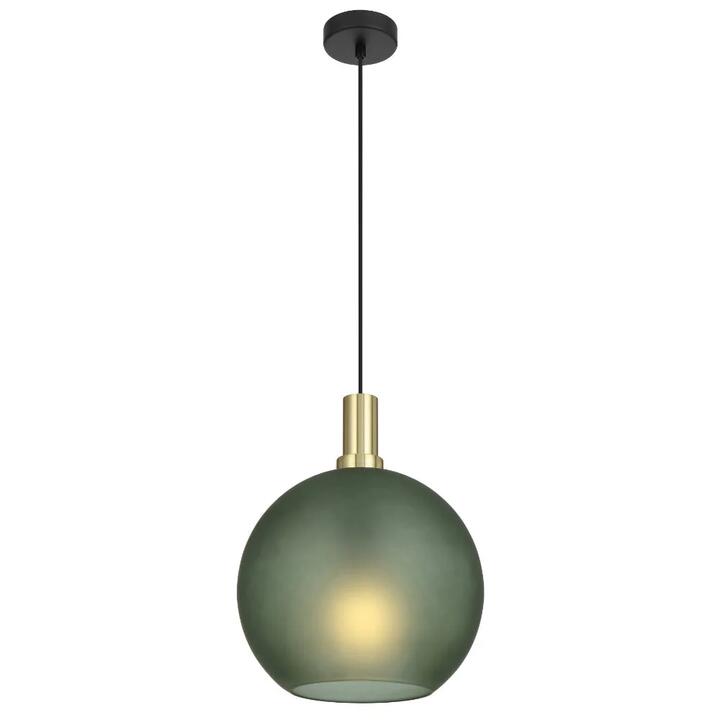 Patino Modern Pendant Hanging Lamp Light Glass Metal Green Matte