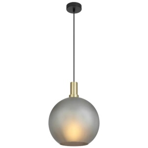 Patino Modern Pendant Hanging Lamp Light Glass Metal Smoke Matte