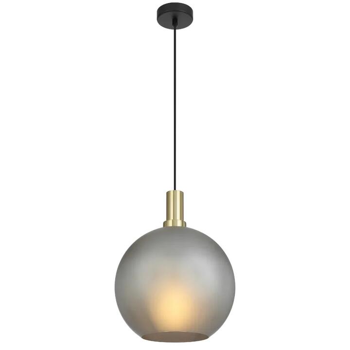Patino Modern Pendant Hanging Lamp Light Glass Metal Smoke Matte