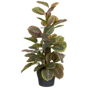 Peacock Bush 73cm Artificial Plant Flower Arrangement Decorative On Pole