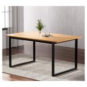 Pedring 6 Seater Rectangular Dining Table Brown
