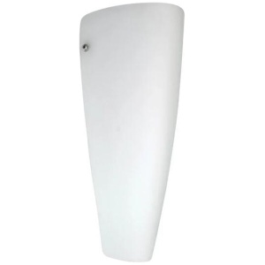 Peg Modern Wall Lamp Light Glass Metal Chrome Opal Matt