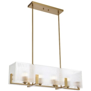 Pelion Modern Pendant Hanging Lamp Light Metal Glass Antique Gold Clear Polished