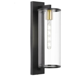 Perova Vintage Wall Lamp Light Glass Solid Brass Black