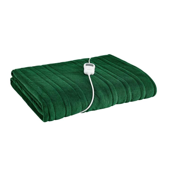 Plush Electric Heated Throw Blanket - Jade, 160cm x 130cm