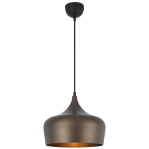 Polk Modern Pendant Hanging Lamp Light Metal Black Bronze