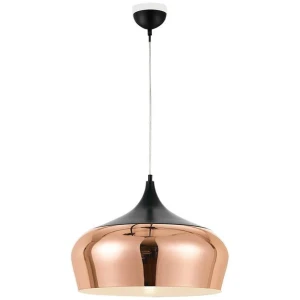 Polk Modern Pendant Hanging Lamp Light Metal Copper Black