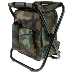 Portable Folding Backpack Chair Camping Stool Cooler Bag Rucksack Beach Fishing 150kg load comb