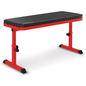 Powertrain Height-Adjustable Exercise Home Gym Flat Weight Bench
