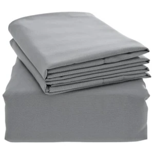 Premium Bamboo Blend Sheet Set - Grey, Double