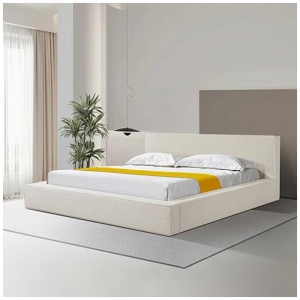 Ralph Queen Bed Frame Fabric Upholstery in KD slat