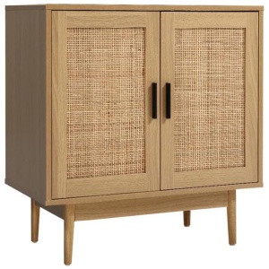 Rattan Buffet Sideboard Cabinet Storage Hallway Table Kitchen Cupboard