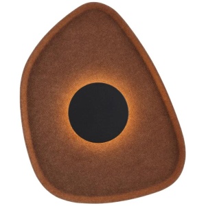 Raxa Industrial Wall Lamp Light Felt Aluminium Acrylic Brown Black Textured