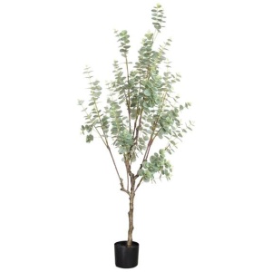 Real Touch True Blue Eucalyptus 150cm Artificial Plant Flower Arrangement Decorative