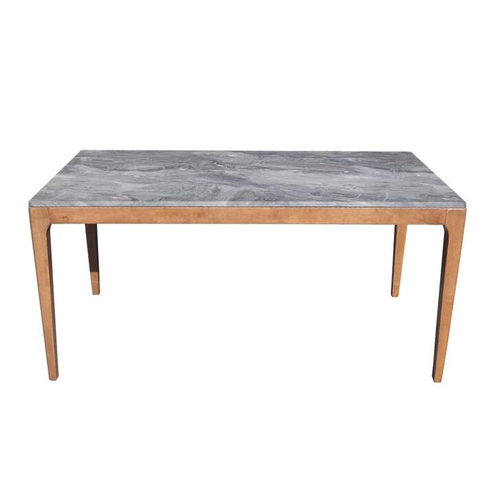 Rectangle Wooden Dining Table 160cm Paladina Look - Walnut & Grey