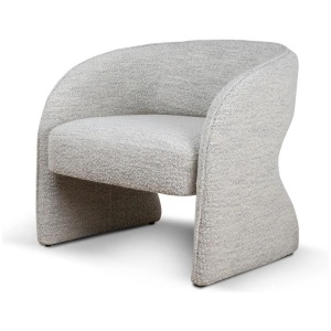 Renata Fabric Armchair - Fog Grey by Interior Secrets - AfterPay Available