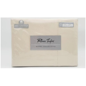 Renee Taylor 1500 Thread count Cotton Blend Sheet sets King Ivory