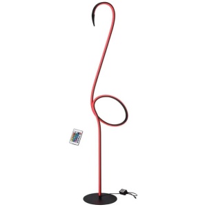 Roseus Modern Standing Floor Lamp Light Foot Switch Aluminium Metal Black