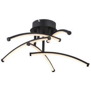 Rosewarn Dimmable 5 Lights LED Modern Elegant Pendant Lamp Ceiling Light - Black