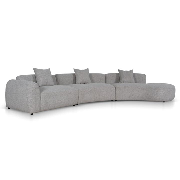 Rovena Right Chaise Modular Sofa - Mushroom Beige by Interior Secrets - AfterPay Available