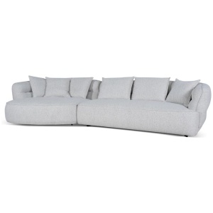 Rowe Left Chaise Sofa - Almond Beige by Interior Secrets - AfterPay Available