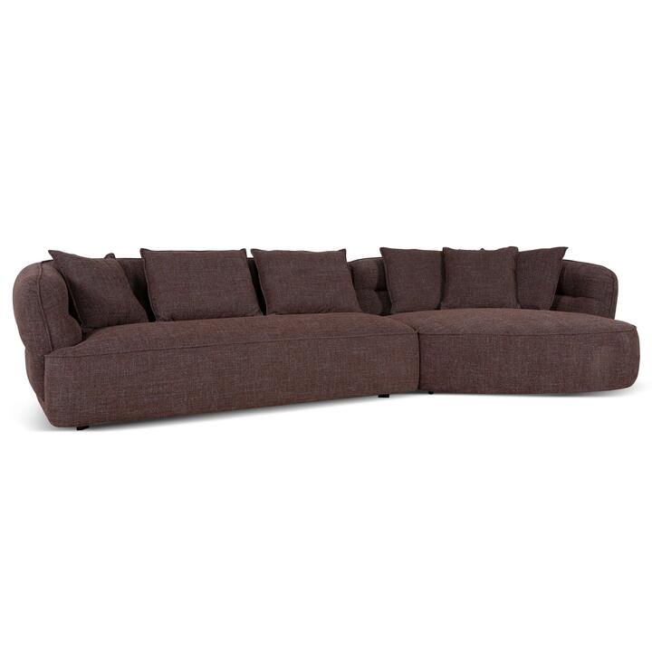 Rowe Right Chaise Sofa - Moss Brown by Interior Secrets - AfterPay Available