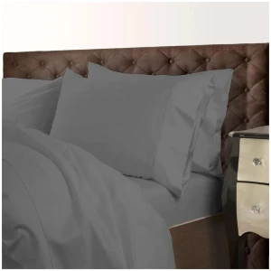 Royal Comfort 1000TC Cotton Blend Quilt Cover Sets Queen - Charcoal