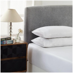Royal Comfort 1500 TC Cotton Rich Fitted sheet 3 PC Set Double-White