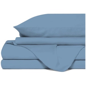 Royal Comfort 1500 TC Cotton Rich Fitted sheet 4 PC Set King-Indigo