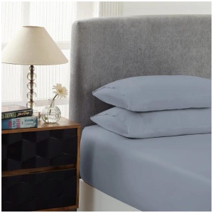 Royal Comfort 1500TC Cotton Rich Fitted sheet 3 PC Set Double-Indigo