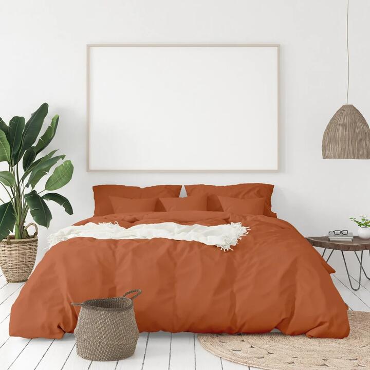 Royal Comfort - Balmain 1000TC Bamboo cotton Quilt Cover Sets (Queen) - Cinnamon