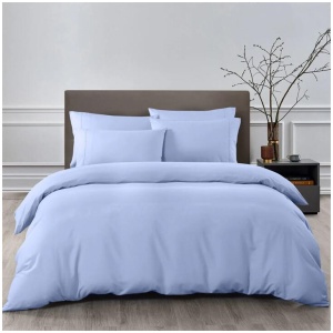 Royal Comfort Bamboo Cooling 2000TC Quilt Cover Set - Double-Light Blue