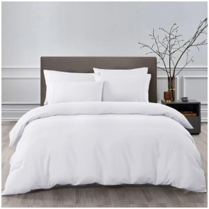 Royal Comfort Bamboo Cooling 2000TC Quilt Cover Set - Queen-White