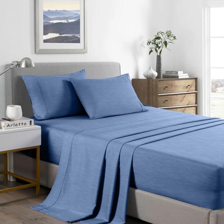 Royal Comfort Bamboo Cooling 2000TC Sheet Set - Double-Denim