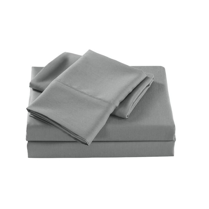 Royal Comfort Bamboo Cooling 2000TC Sheet Set - Single - Mid Grey