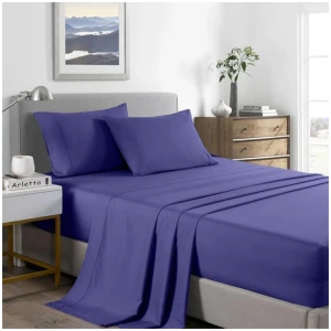 Royal Comfort Bamboo Cooling 2000TC Sheet Set - Single-Royal Blue