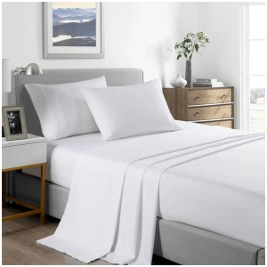 Royal Comfort Bamboo Cooling 2000TC Sheet Set - Single-White