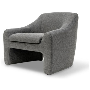 Rubin Fabric Armchair - Graphite Grey by Interior Secrets - AfterPay Available