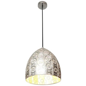 SARI Pendant Lamp Light Interior ES 60W Ellipse Chrome Steel OD310 X L320m