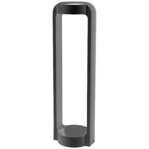 SEKER Garden Bollard Light 13W Rectangular Dark Grey 3000K IP65 H500mm 530LM